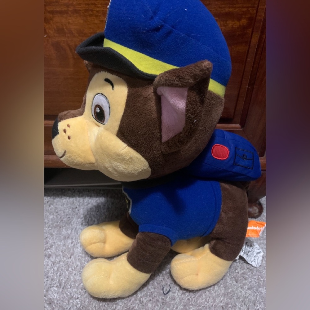 Nickelodeon Paw Patrol Chase Plush Stuffed Animal  15"